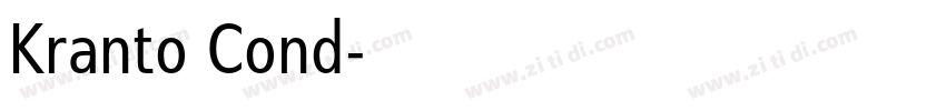 Kranto Cond字体转换